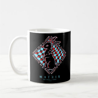 Die Matrix setzt das weiße Kaninchen-3D-Boxed wied Kaffeetasse
