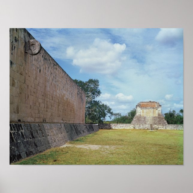 Die Mauer des Ball Court Poster (Vorne)