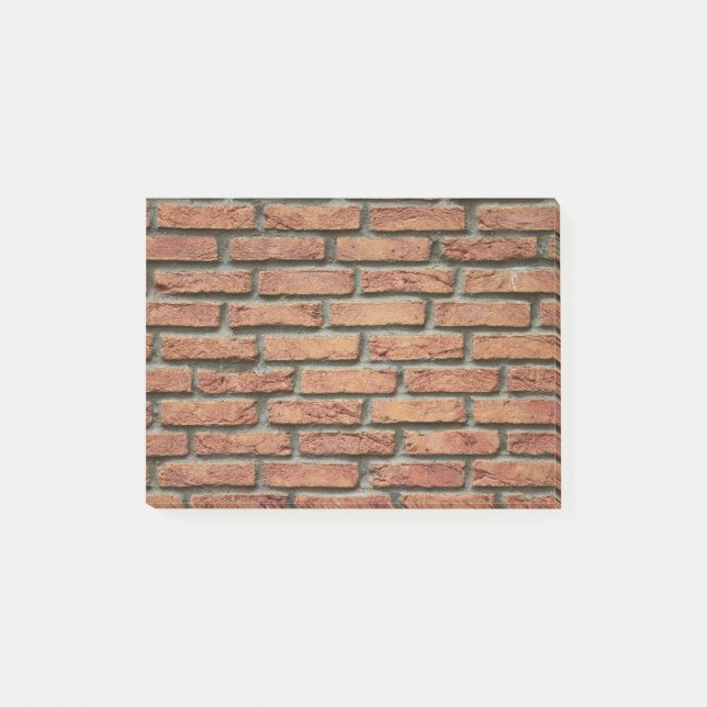 Die Mauer roten Steine Post-it Klebezettel (Vorderseite)