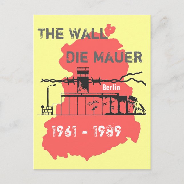 Die Mauer Special Design Postkarte (Vorderseite)