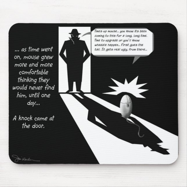 Die Maus bekommt es Mousepad (Vorne)
