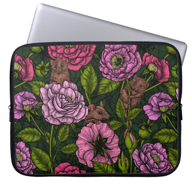 Die Mäuseparty Laptopschutzhülle (Vorderseite)