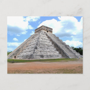Die Mayan-Pyramide in Chichén‑Itzá. Postkarte