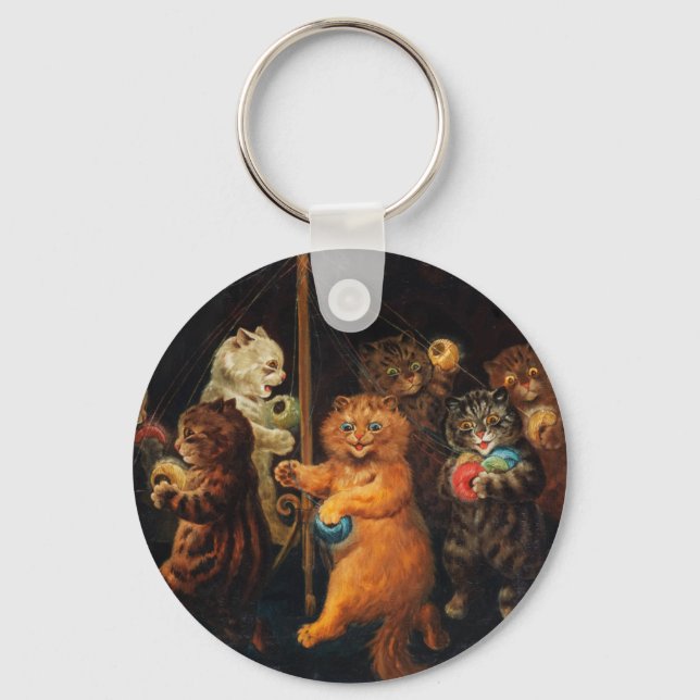 Die Maypole von Louis Wain Schlüsselanhänger (Vorderseite)