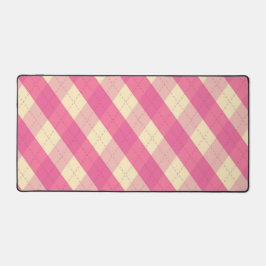 Die MeanClique Pink-Raute Schreibtischunterlage