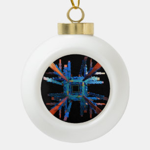 Die Mechanik der Schneeflocken-Dekoration Keramik Kugel-Ornament
