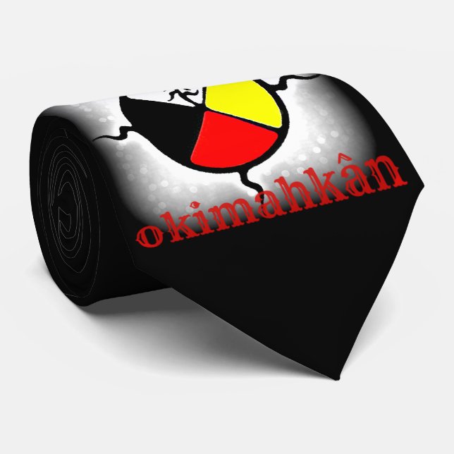 Die Medizin-Rad-Krawatte Okimahkân Männer Krawatte (Gerollt)