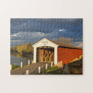 Die Medora Covered Bridge, erbaut 1875