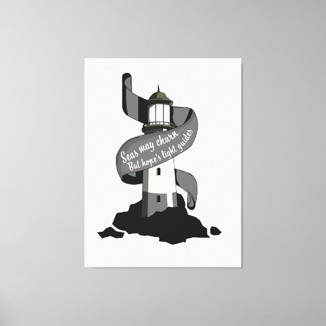 Die Meere mögen brennen, aber die Lichtführer der  Leinwanddruck (Vorderseite)