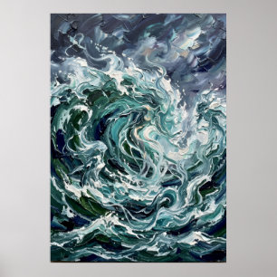 Die Meeresstimme der spirituellen Wandkunst Poster