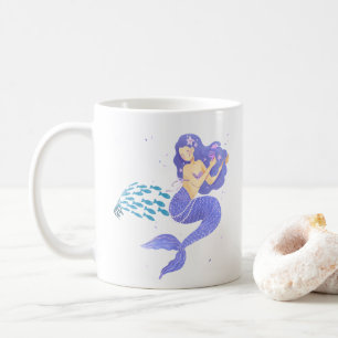 Die Meerjungfrau und ihre Schule Fisch Coffee Tass Kaffeetasse