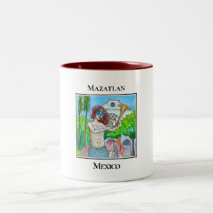 Die Meerjungfrau von Plazuela Machado Zweifarbige Tasse