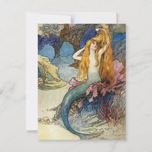 „Die Meerjungfrau“ von Warwick Goble Postkarte