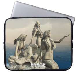 Die Meerjungstatue. Gestalted Laptopschutzhülle
