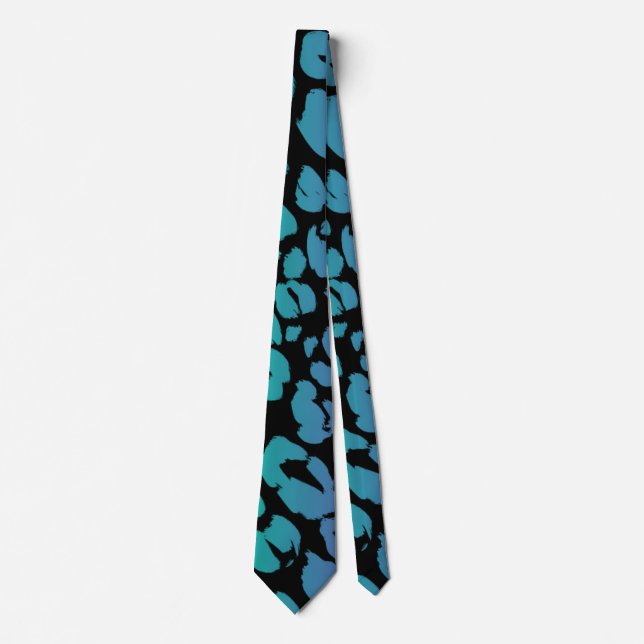 Die mehrfarbige Leopard-Serie Design 1 Krawatte (Vorderseite)