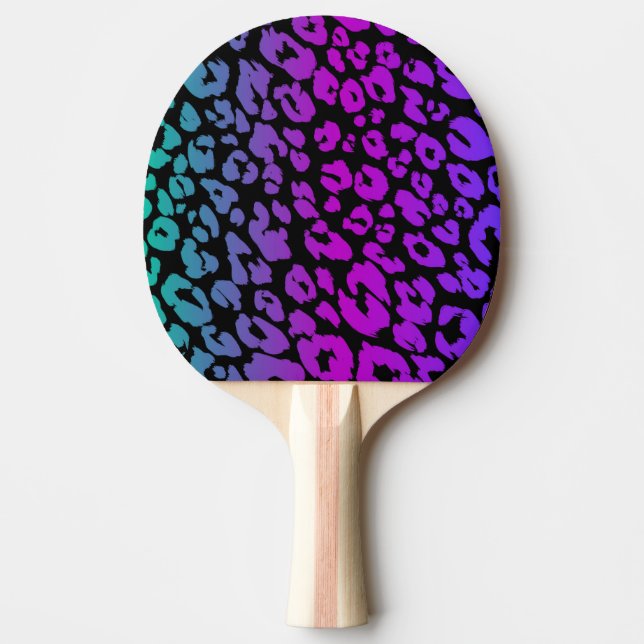 Die mehrfarbige Leopard-Serie Design 1 Tischtennis Schläger (Vorderseite)
