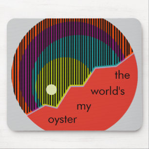 Die meine Auster buntes Mousepad der Welt
