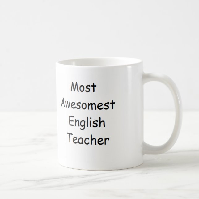 Die meiste Awesomest englischer Lehrer-Tasse Kaffeetasse (Rechts)
