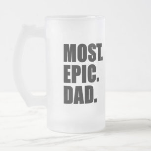 Die meiste epische Vater-Bier-Tasse Mattglas Bierglas