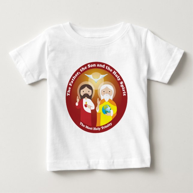 Die meiste Heilige Dreifaltigkeit Baby T-shirt (Vorderseite)