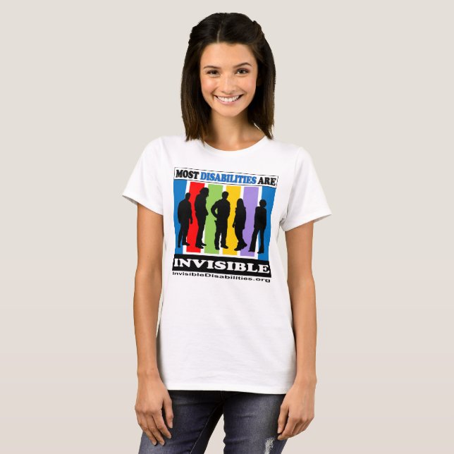 Die meiste Unfähigkeit ist - T - Shirt unsichtbar (Vorne ganz)