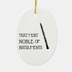 Die meisten Edelinstrumente - Oboe-Ornament Keramik Ornament