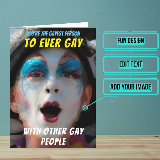 Die meisten Gay je Geburtstag Karte (Wish a very Happy Birth - gay to your favorite person with this LGBTQ+ inspired birthday card. )