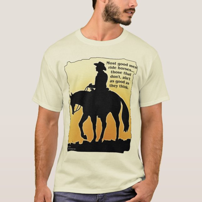 Die meisten guten Mann-Fahrpferde T-Shirt (Vorderseite)