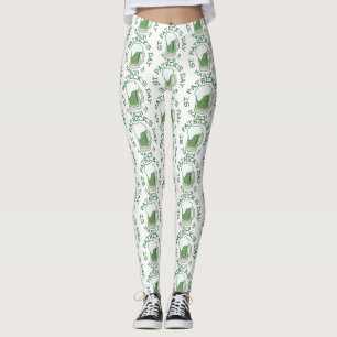 Die meisten Patricks bedrückten grüne Leggings