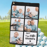 Die meisten T-Shirt-Riffic GRANDPA 5 Foto Vatertag Golfhandtuch<br><div class="desc">Die meisten T-Shirt-Riffic Opa ... Zwei Ihrer Lieblingssachen, Golf und Ihre großen Kinder ! Jetzt kannst du sie mitnehmen, während du 18 Löcher spielst. Passen Sie Ihr Golfhandtuch mit den Fotos und dem Namen Ihres Enkels an. Ob Geburtstag, Väter oder Weihnachten, dieses Großvater-Golf-Handtuch ist ein Favorit. Großartige Geschenke für alle...</div>
