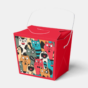 Die Menge an Katzen Geschenkschachtel