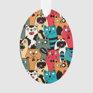 Die Menge an Katzen Ornament