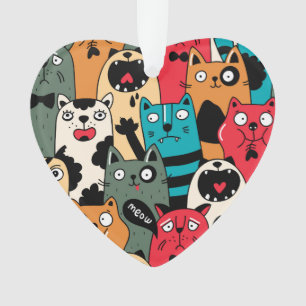 Die Menge an Katzen Ornament