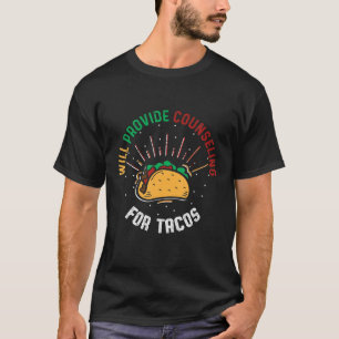 Die Menne werden die Beratung für die Tacos-Studen T-Shirt