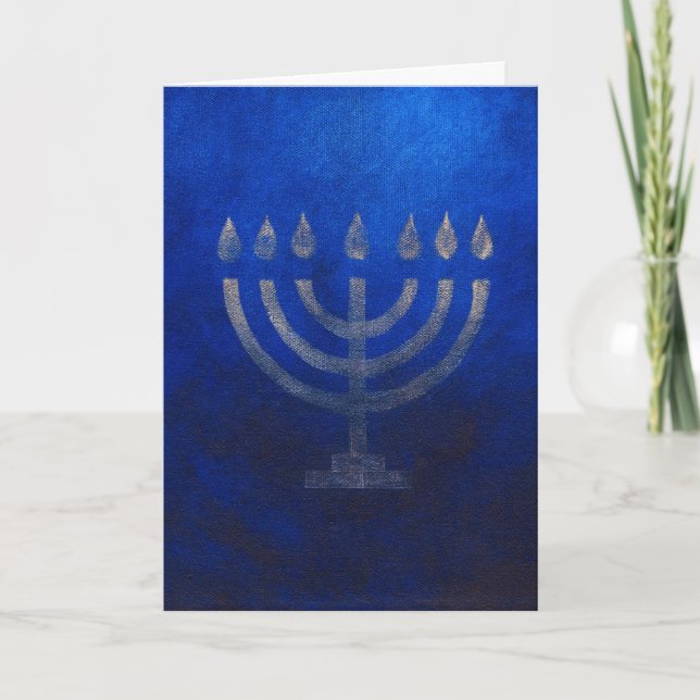 Die Menorah Feiertagskarte (Vorderseite)