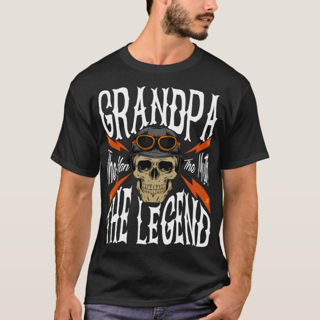 Die Mens Großvater der Mann Der Mythos Die Legende T-Shirt (Vorderseite)