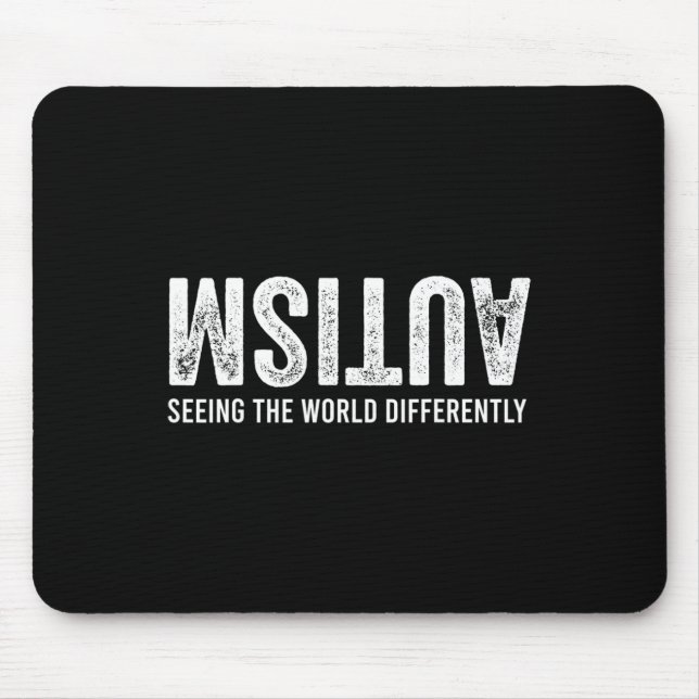 Die Menschen, die die Welt anders als Autismus wah Mousepad (Vorne)