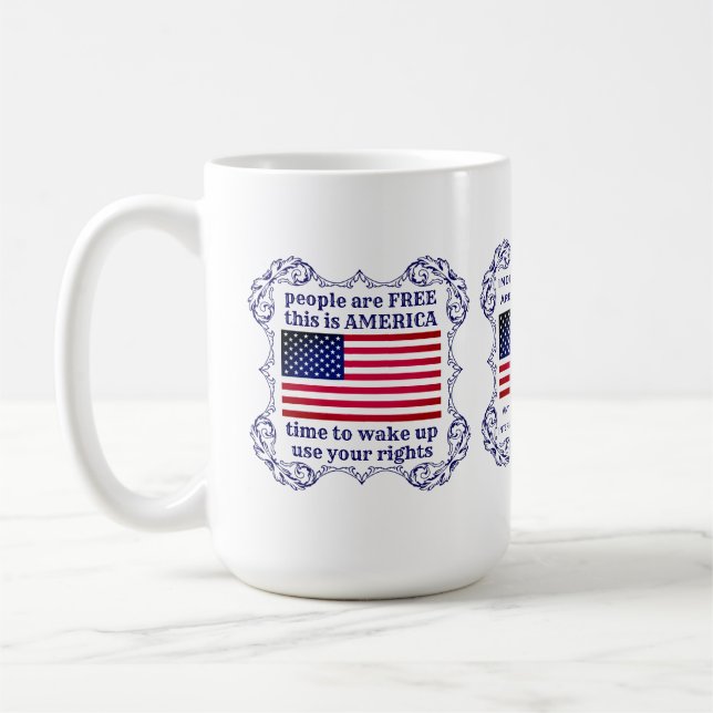 Die Menschen sind frei Kaffeetasse (Links)