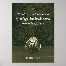 Die Menschen werden nicht von Dingen gestört, sond Poster