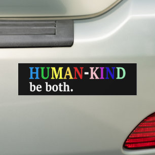 Die Menschheit ist beides Kindheitsbewusstsein Autoaufkleber