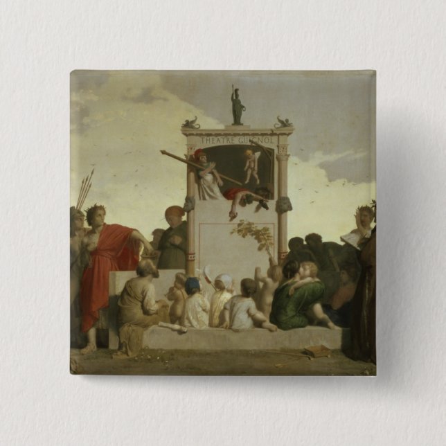 Die menschliche Komödie, c.1852 Button (Vorderseite)