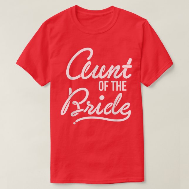 Die Mentante des T - Shirt der Brautbachelor-Party (Design vorne)