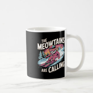 Die Meowtains rufen Katze Snowboard Ski Männer Wo Kaffeetasse