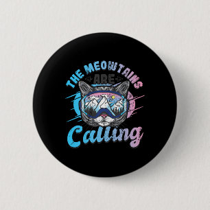 Die Meowtains rufen Skibrille Snowboard Button