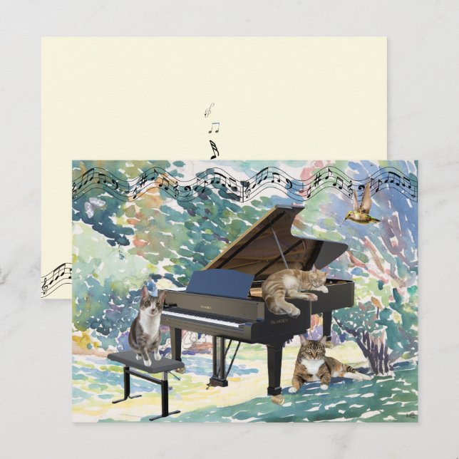 Die merkwürdige musikalische Postkarte (Vorne/Hinten)