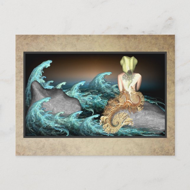 Die Mermaid-Postkarte Postkarte (Vorderseite)