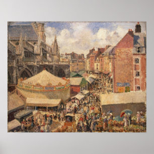 Die Messe in Dieppe, Sonnentag, 1901 Poster