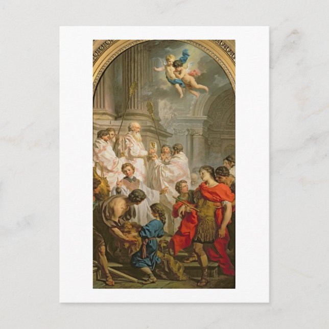 Die Messe St. Basil (Öl auf Leinwand) Postkarte (Vorderseite)