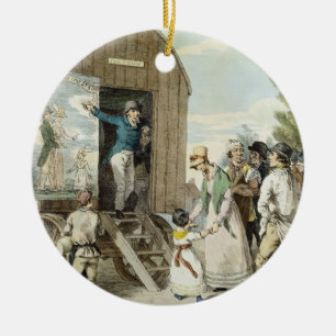 Die Messen: Die Show, c.1821 (Farbelitho) Keramikornament