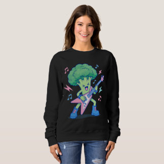 Die Metal-Brokkoli-Illustration – Heavy-Metal-Gita Sweatshirt